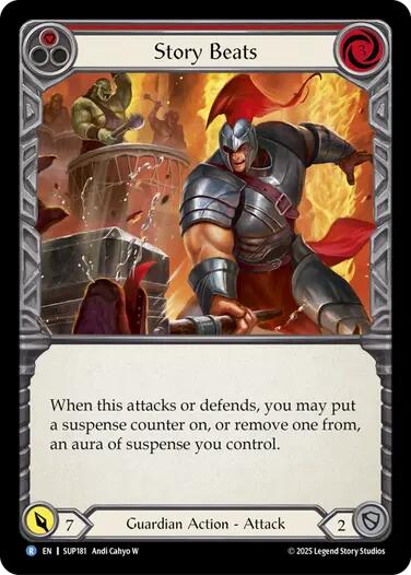 Story Beats (Red) [SUP181] (Super Slam)  Rainbow Foil | Chromatic Games