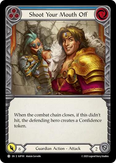 Shoot Your Mouth Off (Blue) [SUP191] (Super Slam) | Chromatic Games