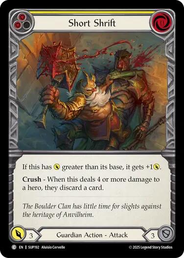 Short Shrift [SUP192] (Super Slam)  Rainbow Foil | Chromatic Games