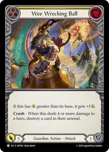 Wee Wrecking Ball [SUP194] (Super Slam)  Rainbow Foil | Chromatic Games