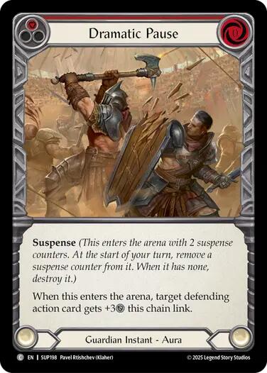 Dramatic Pause (Red) [SUP198] (Super Slam)  Rainbow Foil | Chromatic Games