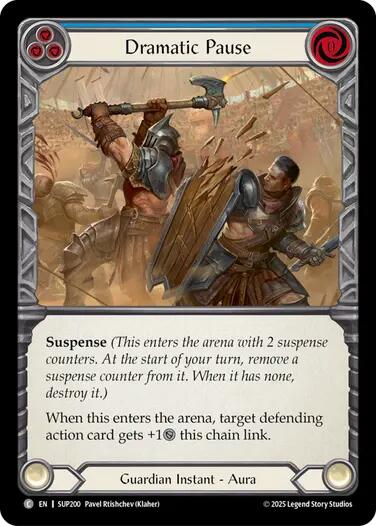 Dramatic Pause (Blue) [SUP200] (Super Slam)  Rainbow Foil | Chromatic Games