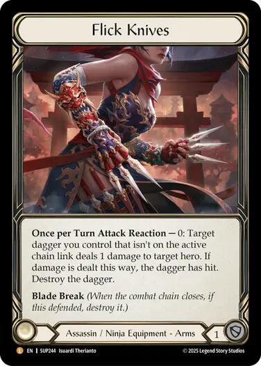 Flick Knives [SUP244] (Super Slam)  Rainbow Foil | Chromatic Games