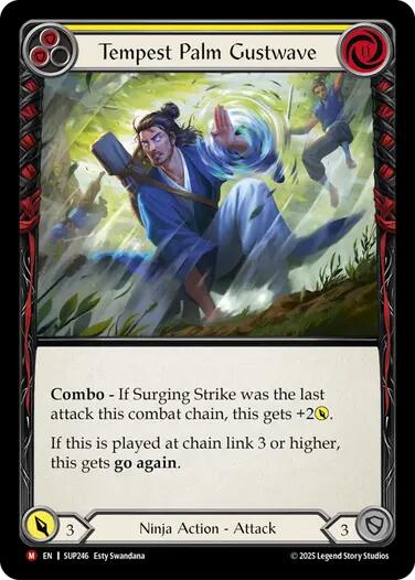 Tempest Palm Gustwave [SUP246] (Super Slam)  Rainbow Foil | Chromatic Games