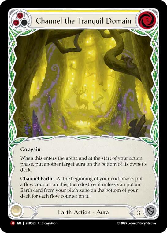 Channel the Tranquil Domain (Extended Art Cold Foil) [SUP263] (Super Slam)  Cold Foil | Chromatic Games