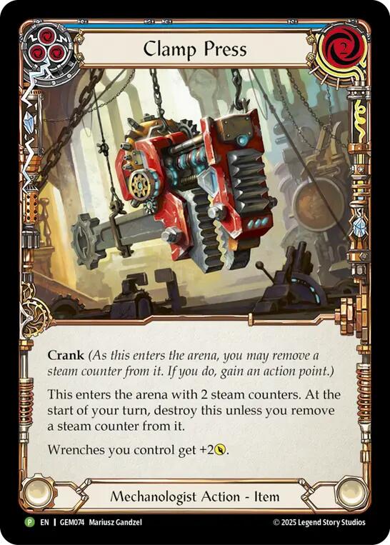 Clamp Press [GEM074] (GEM Pack 3)  Cold Foil | Chromatic Games