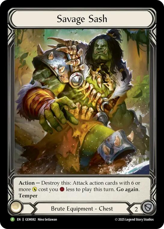 Savage Sash [GEM082] (GEM Pack 3)  Rainbow Foil | Chromatic Games
