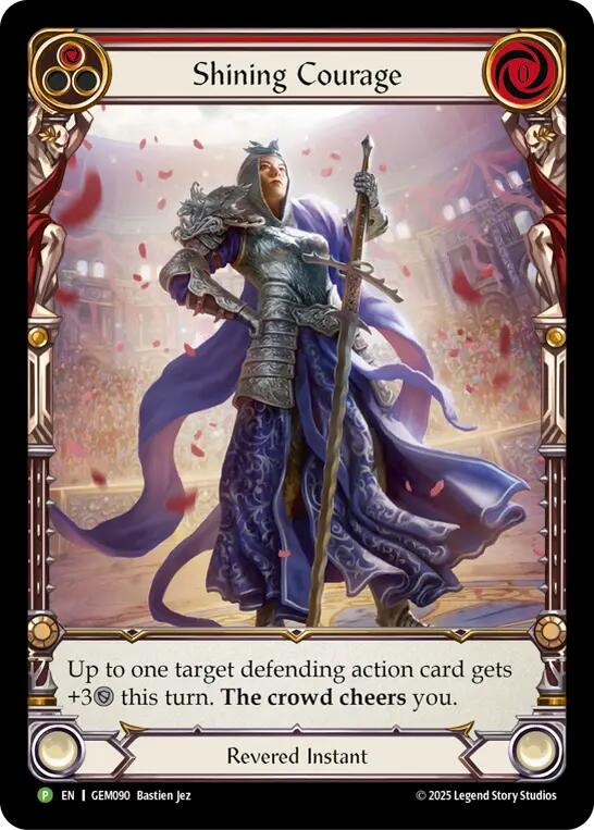Shining Courage [GEM090] (GEM Pack 3)  Rainbow Foil | Chromatic Games