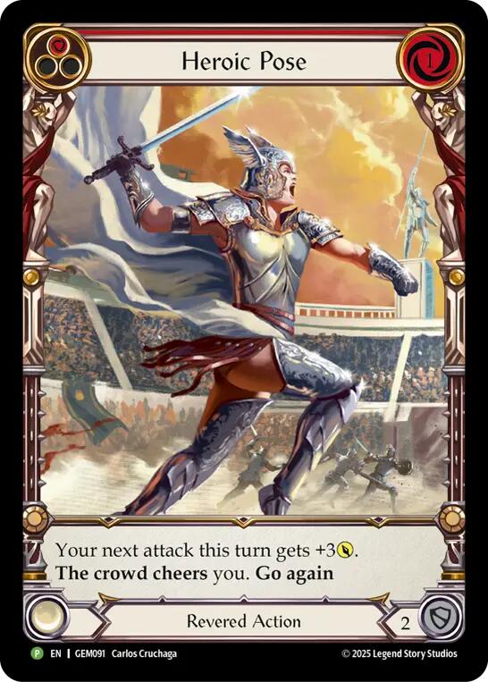 Heroic Pose [GEM091] (GEM Pack 3)  Rainbow Foil | Chromatic Games