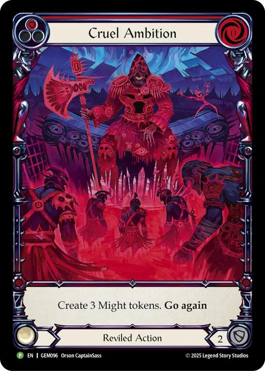 Cruel Ambition [GEM096] (GEM Pack 3)  Rainbow Foil | Chromatic Games