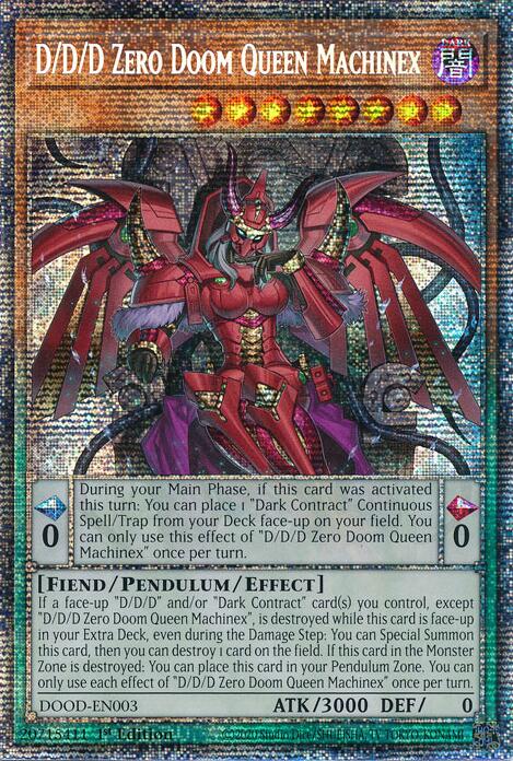 D/D/D Zero Doom Queen Machinex (Starlight Rare) [DOOD-EN003] Starlight Rare | Chromatic Games