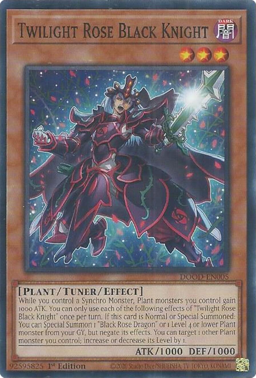 Twilight Rose Black Knight [DOOD-EN005] Common | Chromatic Games