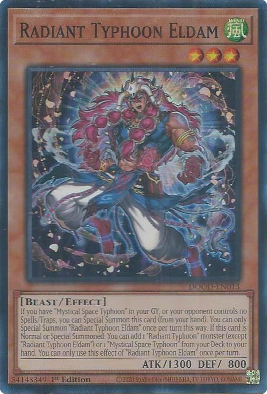 Radiant Typhoon Eldam [DOOD-EN013] Super Rare | Chromatic Games