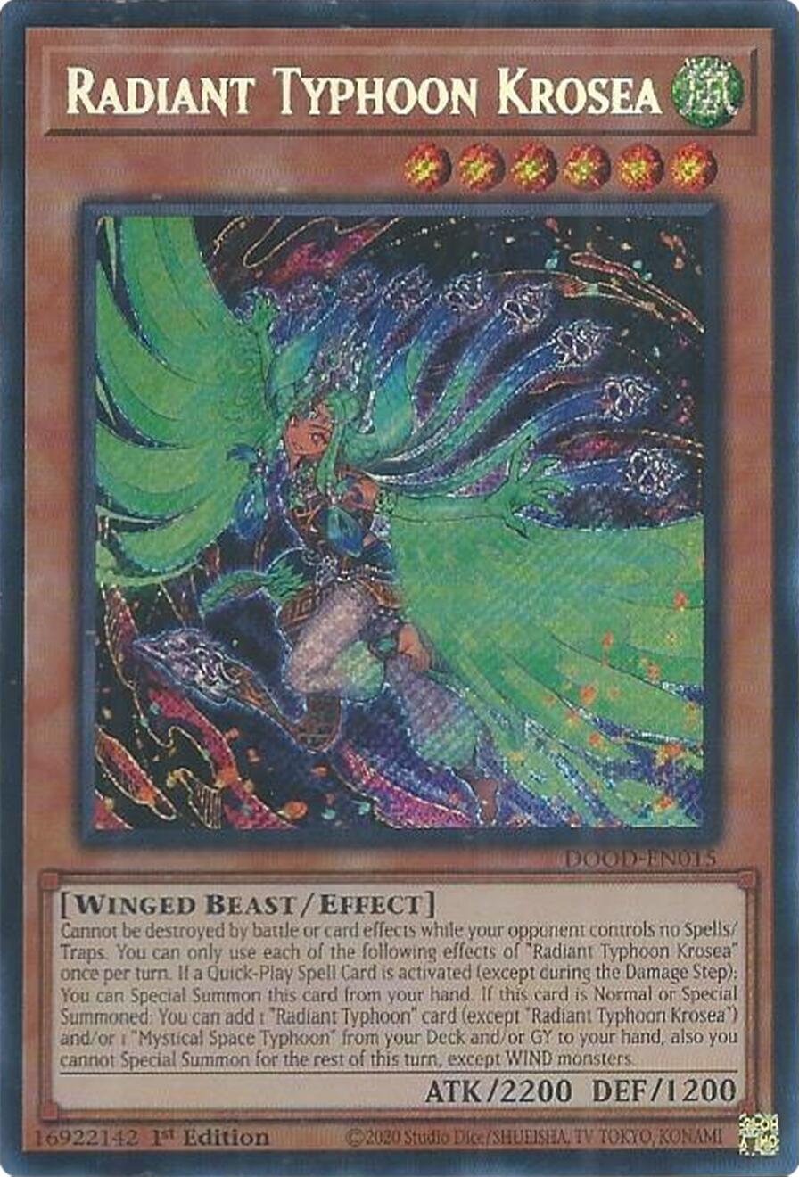 Radiant Typhoon Krosea [DOOD-EN015] Secret Rare | Chromatic Games