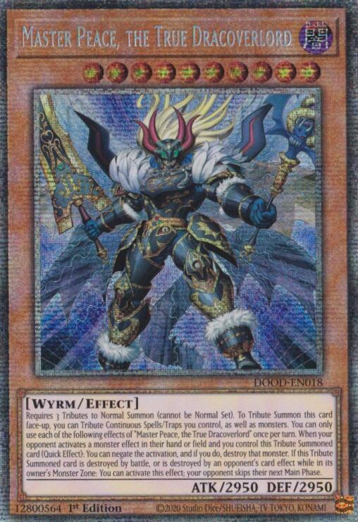 Master Peace, the True Dracoverlord (Starlight Rare) [DOOD-EN018] Starlight Rare | Chromatic Games