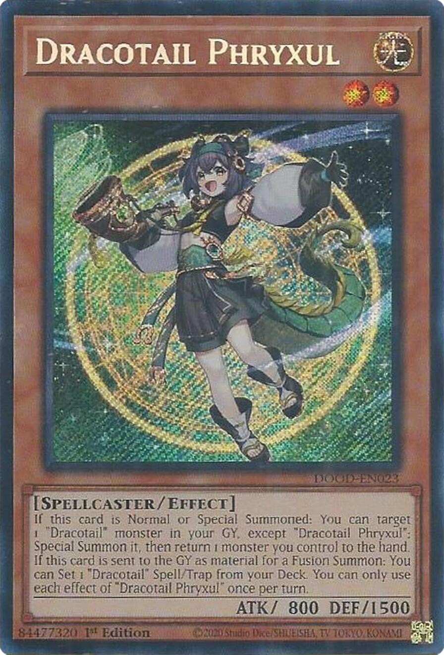 Dracotail Phryxul [DOOD-EN023] Secret Rare | Chromatic Games