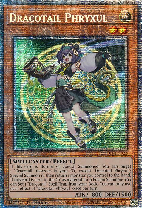 Dracotail Phryxul (Starlight Rare) [DOOD-EN023] Starlight Rare | Chromatic Games