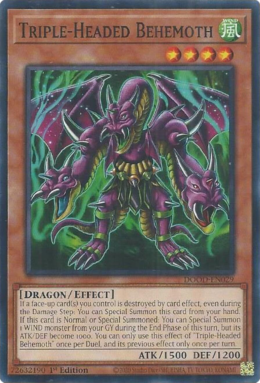 Triple-Headed Behemoth [DOOD-EN029] Common | Chromatic Games
