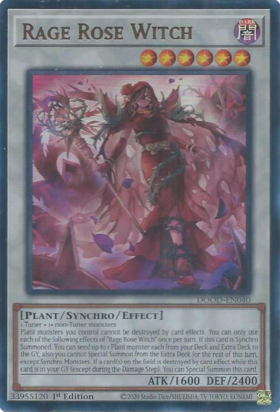 Rage Rose Witch [DOOD-EN040] Ultra Rare | Chromatic Games