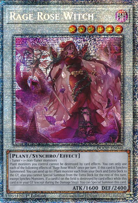 Rage Rose Witch (Starlight Rare) [DOOD-EN040] Starlight Rare | Chromatic Games
