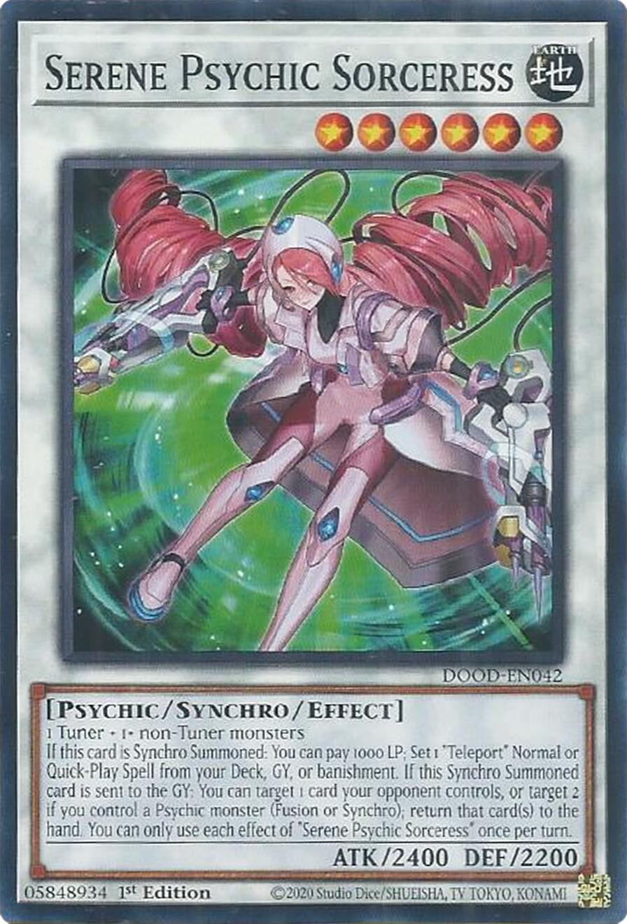 Serene Psychic Sorceress [DOOD-EN042] Common | Chromatic Games