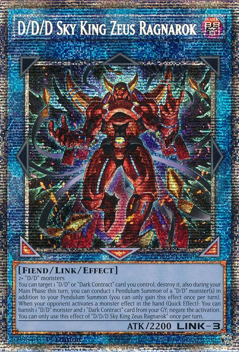 D/D/D Sky King Zeus Ragnarok (Starlight Rare) [DOOD-EN049] Starlight Rare | Chromatic Games