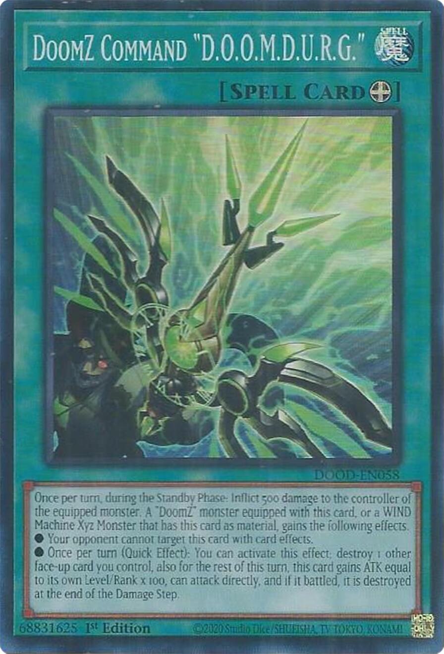 DoomZ Command "D.O.O.M.D.U.R.G." [DOOD-EN058] Super Rare | Chromatic Games
