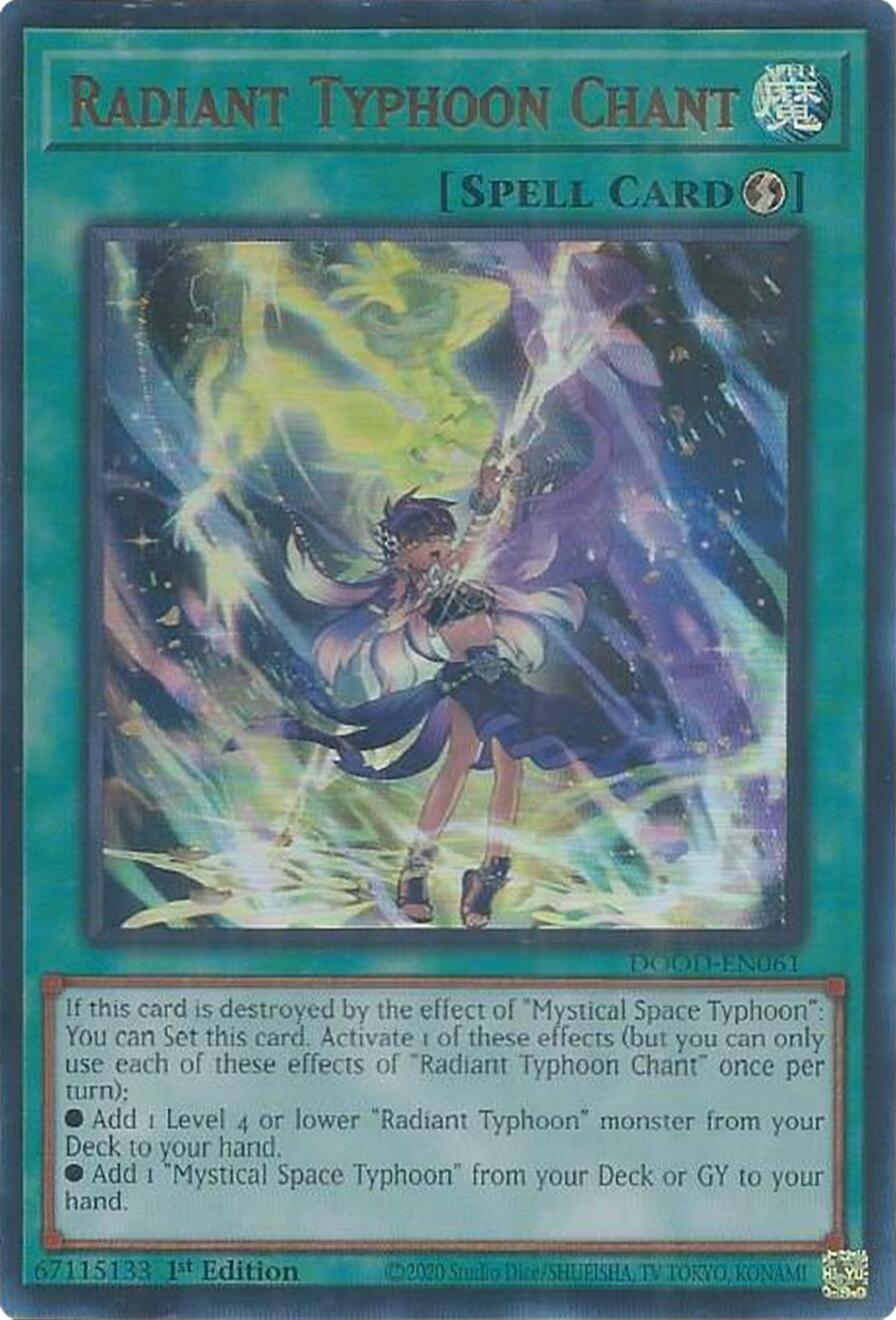 Radiant Typhoon Chant [DOOD-EN061] Ultra Rare | Chromatic Games
