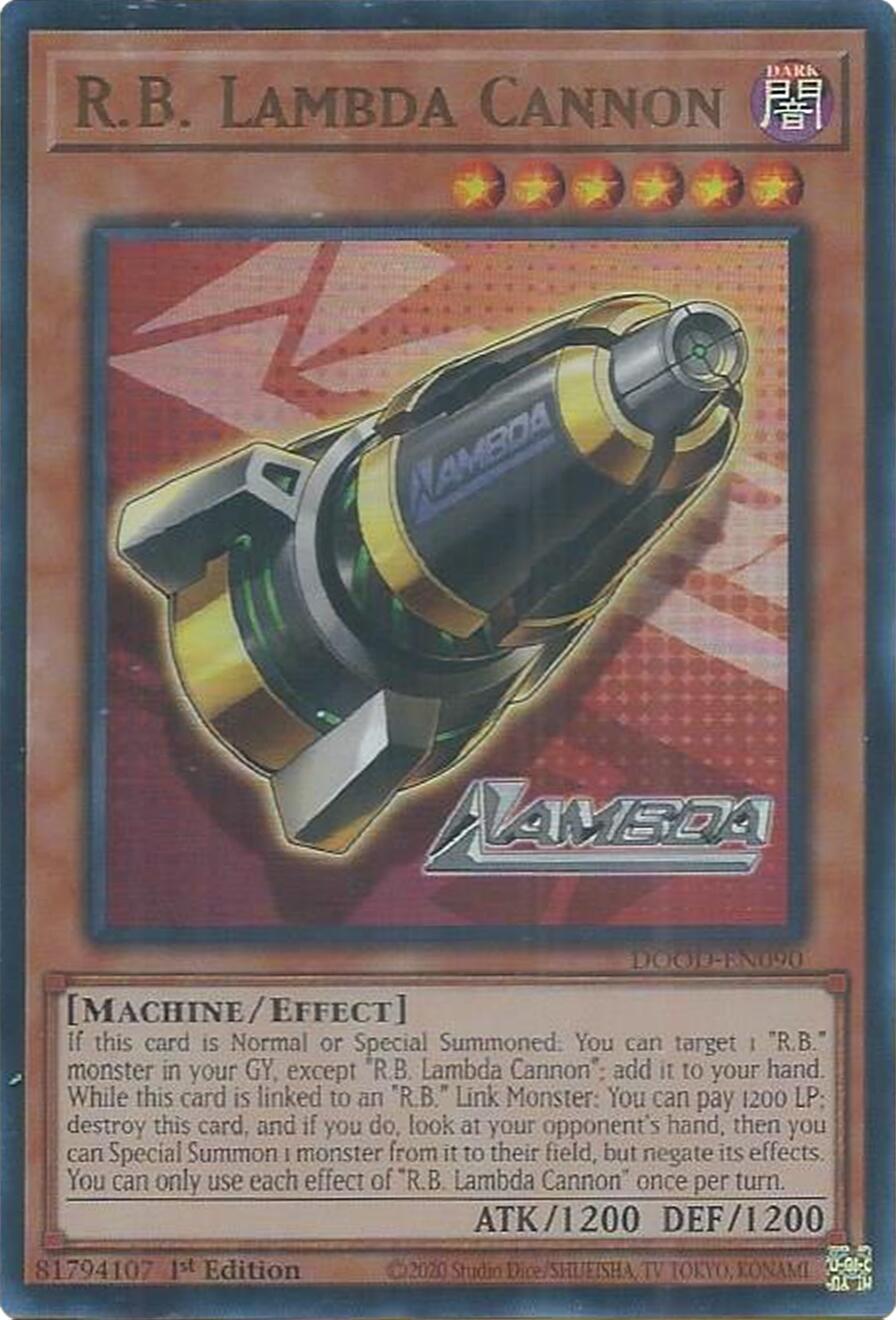 R.B. Lambda Cannon [DOOD-EN090] Ultra Rare | Chromatic Games