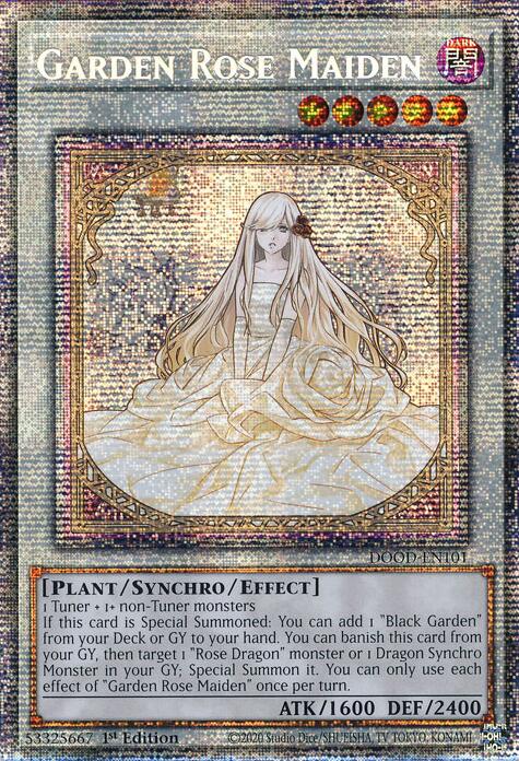 Garden Rose Maiden [DOOD-EN101] Starlight Rare | Chromatic Games