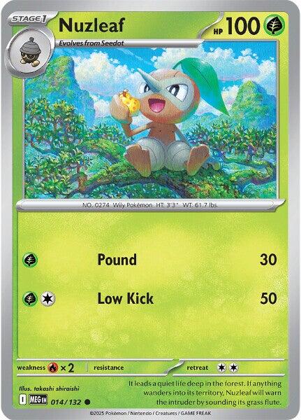 Nuzleaf (014/132) [Mega Evolutions: Base Set] | Chromatic Games