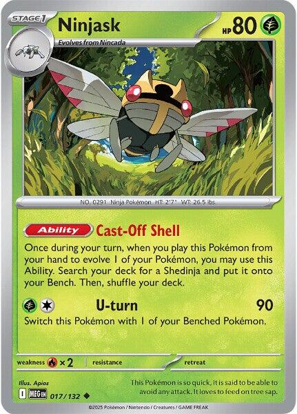 Ninjask (017/132) [Mega Evolutions: Base Set] | Chromatic Games