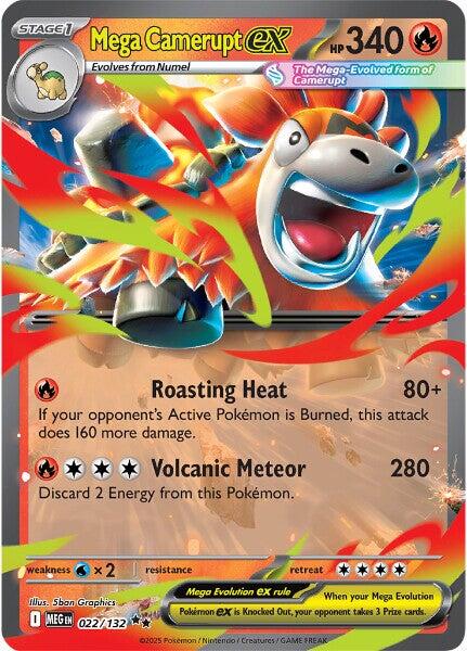 Mega Camerupt ex (022/132) [Mega Evolution: Base Set] | Chromatic Games