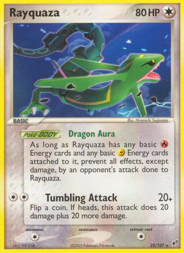 Rayquaza (22/107) (Theme Deck Exclusive) [EX: Deoxys] | Chromatic Games