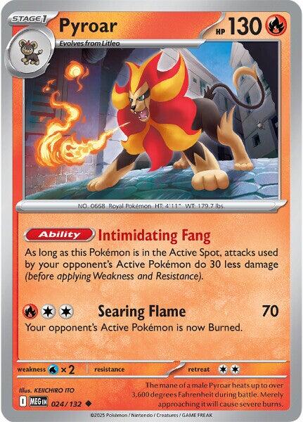 Pyroar (024/132) [Mega Evolution: Base Set] | Chromatic Games