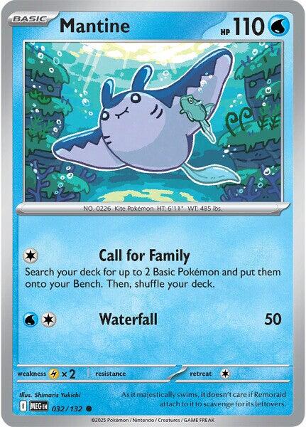 Mantine (032/132) [Mega Evolution: Base Set] | Chromatic Games