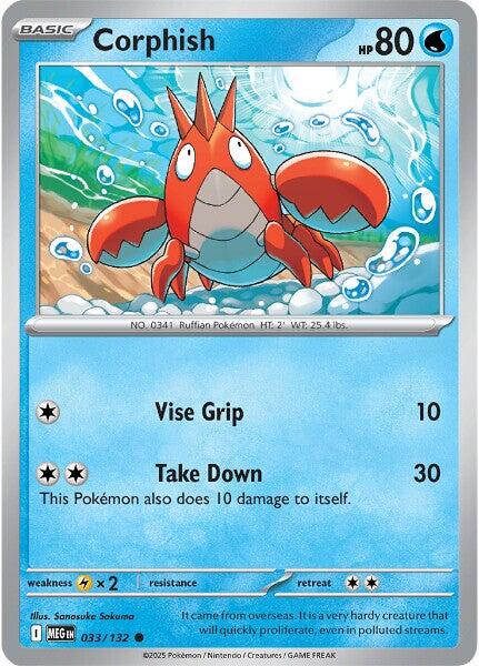Corphish (033/132) [Mega Evolution: Base Set] | Chromatic Games