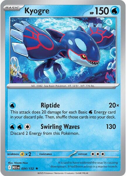 Kyogre (034/132) [Mega Evolutions: Base Set] | Chromatic Games