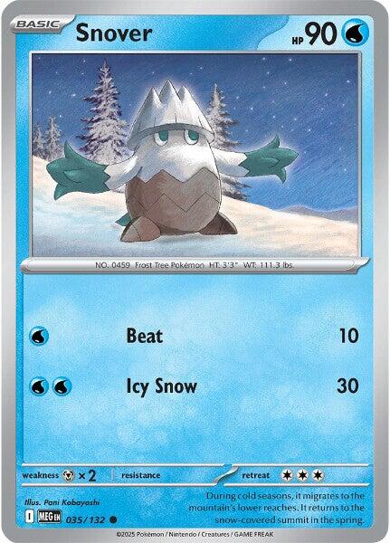 Snover (035/132) [Mega Evolution: Base Set] | Chromatic Games