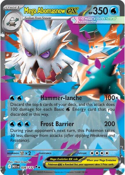 Mega Abomasnow ex (036/132) [Mega Evolution: Base Set] | Chromatic Games