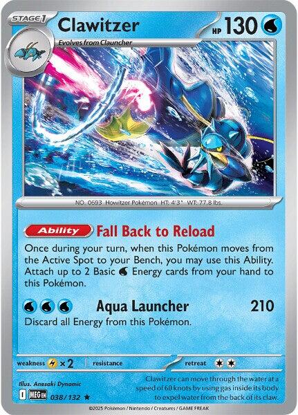 Clawitzer (038/132) [Mega Evolution: Base Set] | Chromatic Games