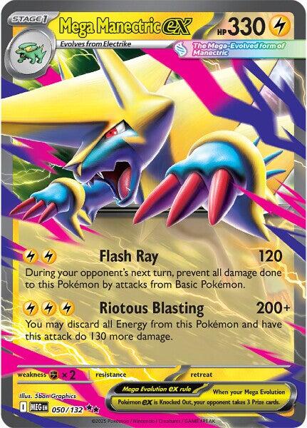 Mega Manectric ex (050/132) [Mega Evolutions: Base Set] | Chromatic Games
