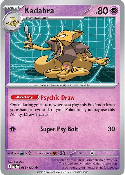Kadabra (055/132) [Mega Evolution: Base Set] | Chromatic Games
