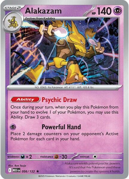 Alakazam (056/132) [Mega Evolutions: Base Set] | Chromatic Games