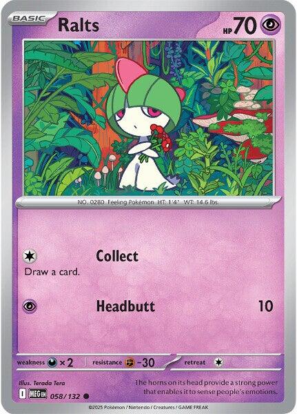 Ralts (058/132) [Mega Evolutions: Base Set] | Chromatic Games