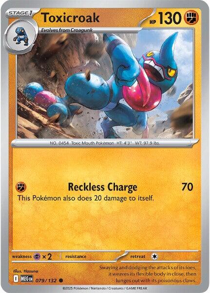 Toxicroak (079/132) [Mega Evolutions: Base Set] | Chromatic Games