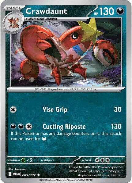 Crawdaunt (085/132) [Mega Evolution: Base Set] | Chromatic Games