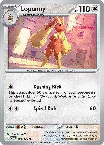 Lopunny (108/132) [Mega Evolutions: Base Set] | Chromatic Games