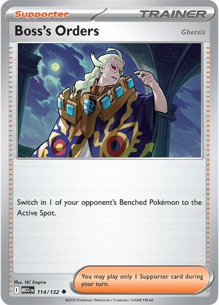 Boss's Orders (114/132) [Ghetsis] [Mega Evolutions: Base Set] | Chromatic Games