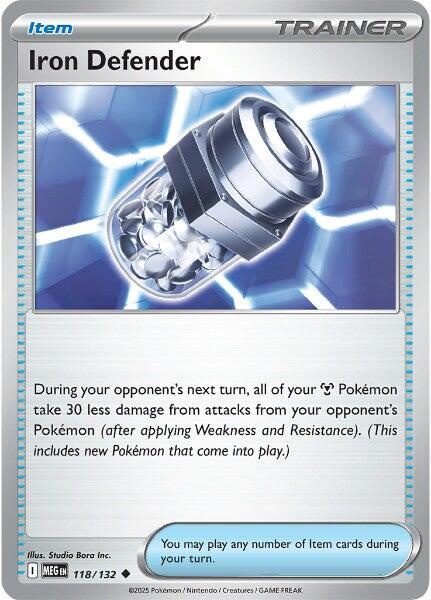 Iron Defender (118/132) [Mega Evolution: Base Set] | Chromatic Games